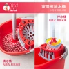 Thickened hand-pressed mop bucket, plastic mop bucket, rotating squeezing water bucket, mopping bucket, mopping cloth, spin-drying bucket details Picture